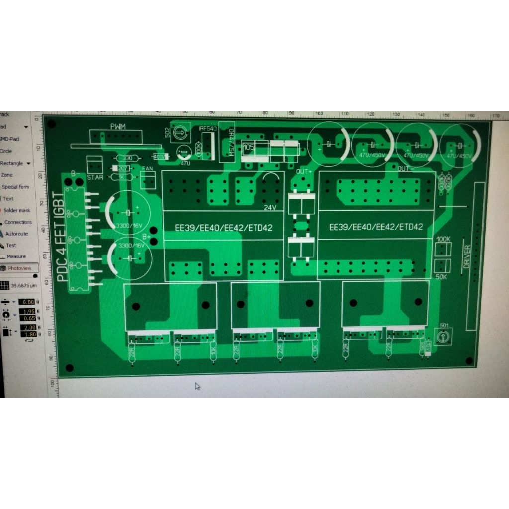 PCB PDC 4 Fet IGBT