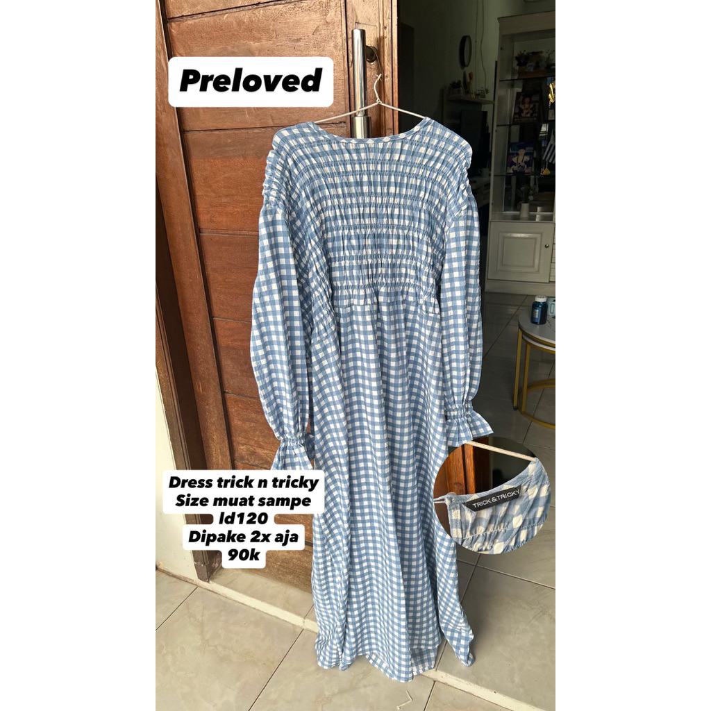 trick n tricky dress blue
