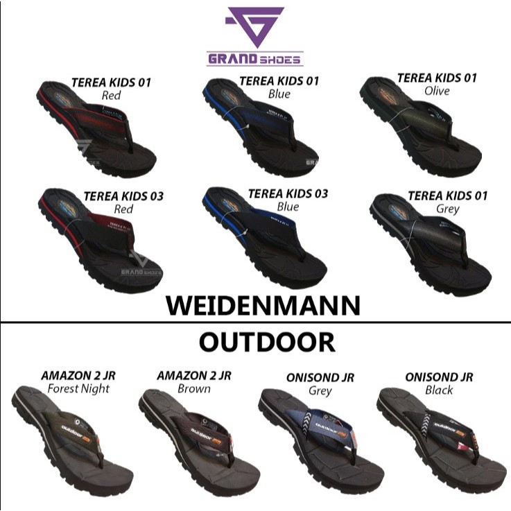 Offcial Weidenmann Weidenman TEREA KIDS sandal jepit anak laki laki gunung lentur kuat kasual