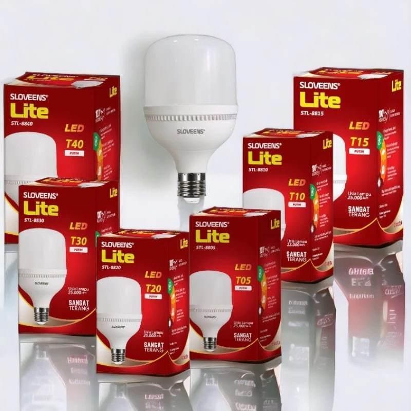 SUPER GROSIR ( PAKET ISI 10 PCS )Lampu LED Sloveens Lite T Bulb | Hemat Energi E27 | 5,10,15,20,30,4