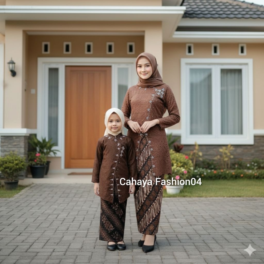 Kebaya Janggan Ibu dan Anak Perempuan Couple Kebaya Sarimbit
