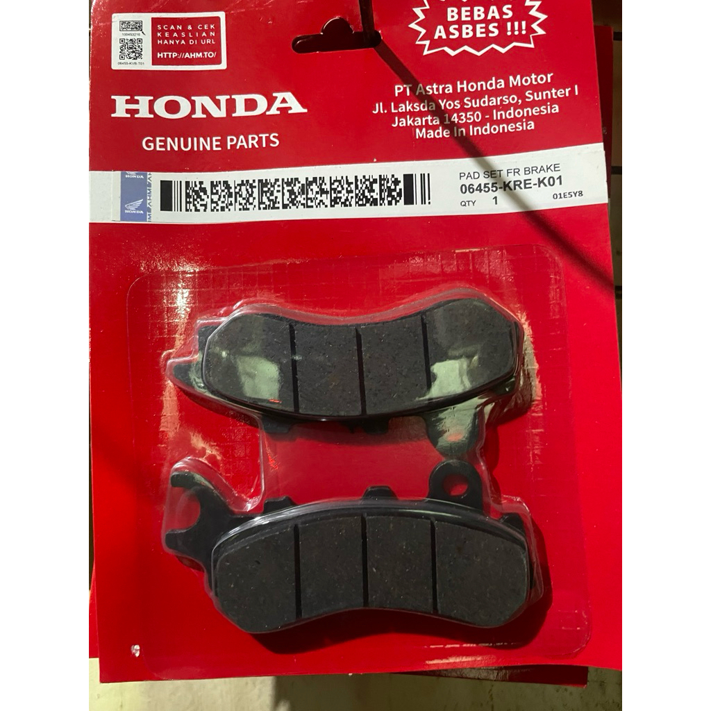 Kampas Rem Depan Honda PCX 150 160 ABS Vario 110 Lama CRF150 Ori