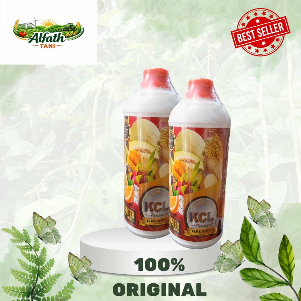 Pupuk Nutrisi KCL PHOSPAT 45% 1 Liter galaxy Boster Umbi & Buah Bawang Jagung Padi Cabe Durian