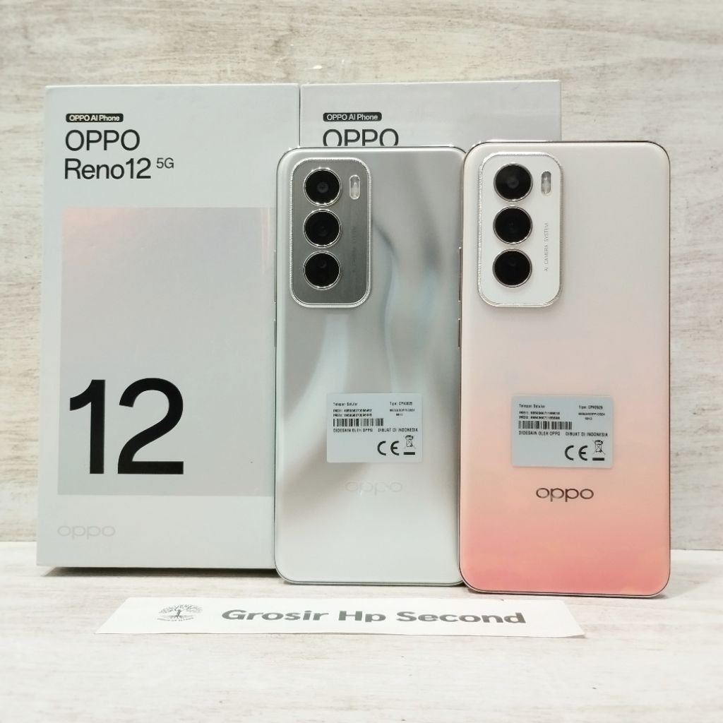 OPPO RENO 12 5G 12/256GB HP SECOND FULLSET