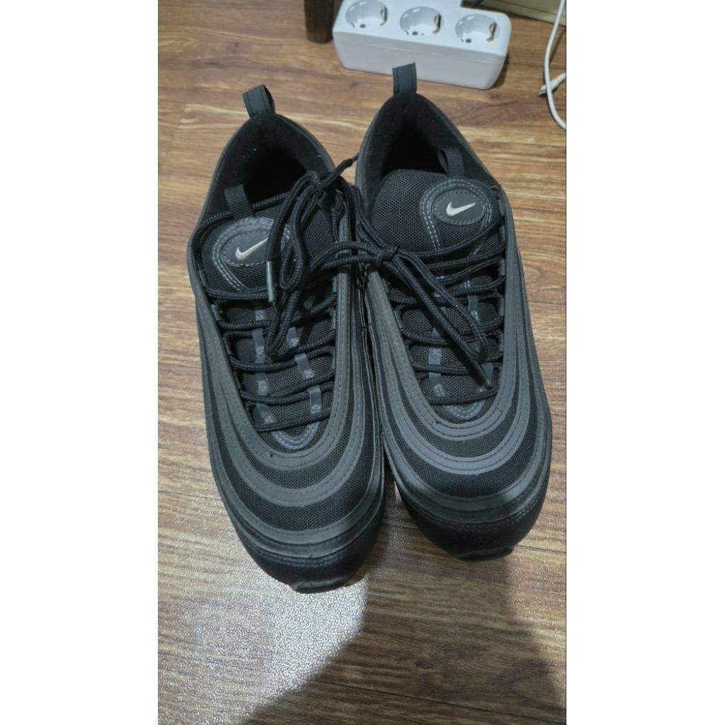 SEPATU HITAM NIKE AIRMAX 97 BLACK WHITE ANTHRICITE PRELOVED