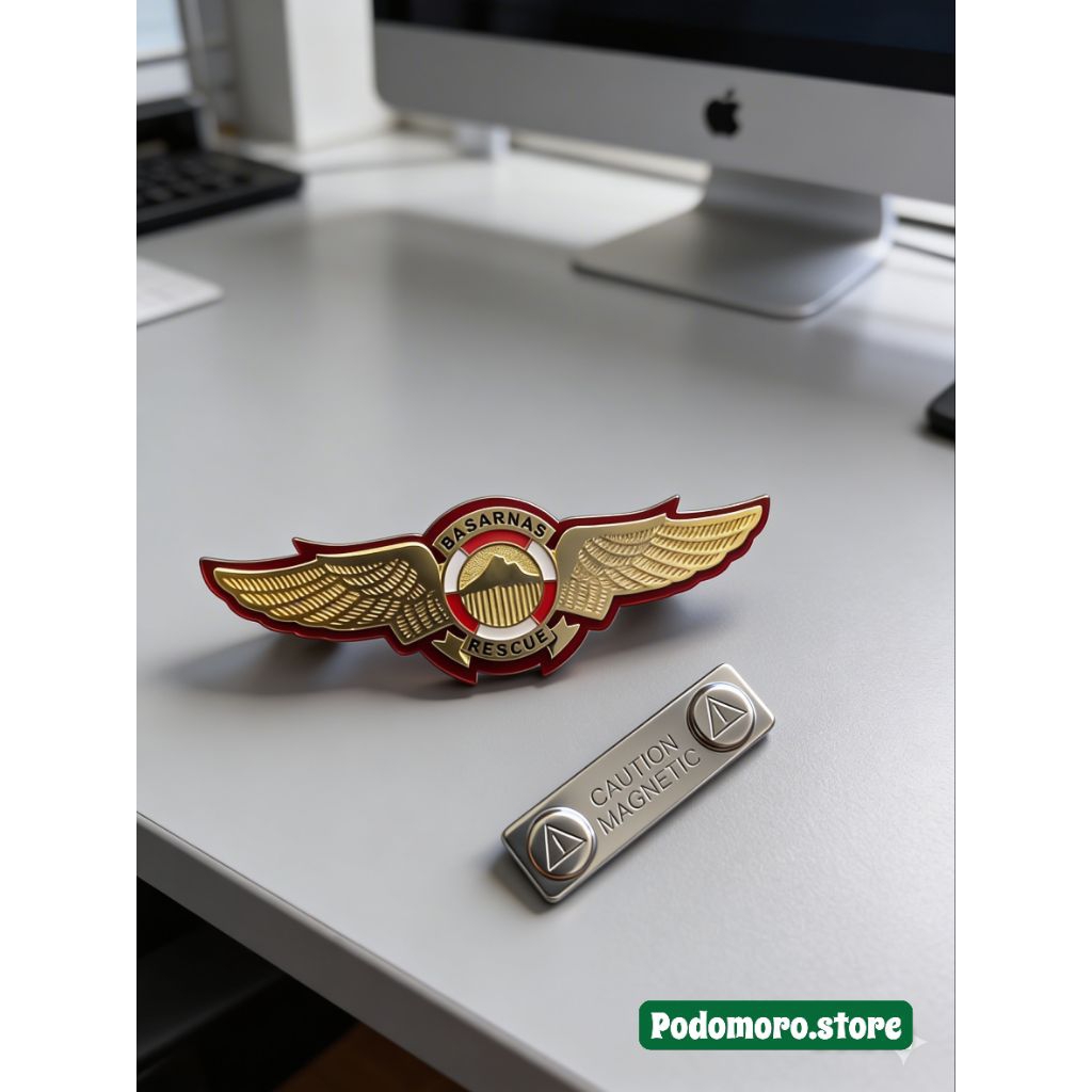 PIN LENCANA WINGS BASARNAS MAGNET
