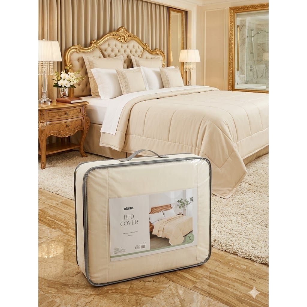 Informa Bed cover 240x210 cm bambu pelapis ranjang