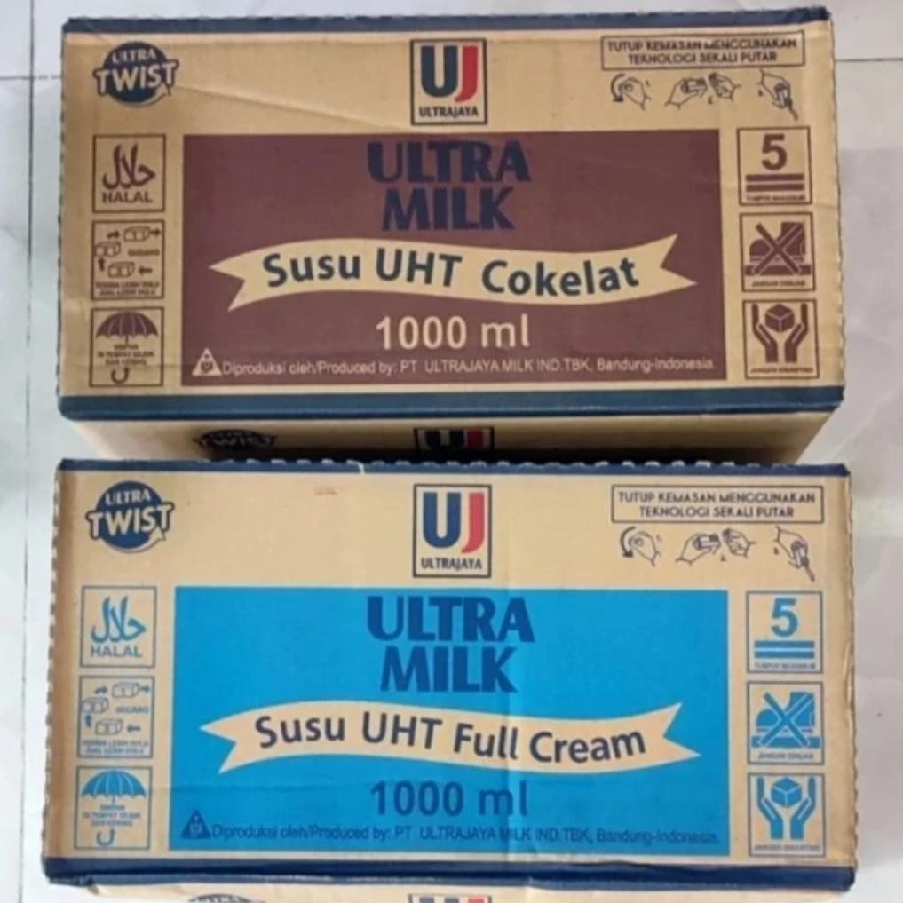 SUSU UHT ULTRA MILK 1 Liters 1 Dus Isi 12pcs