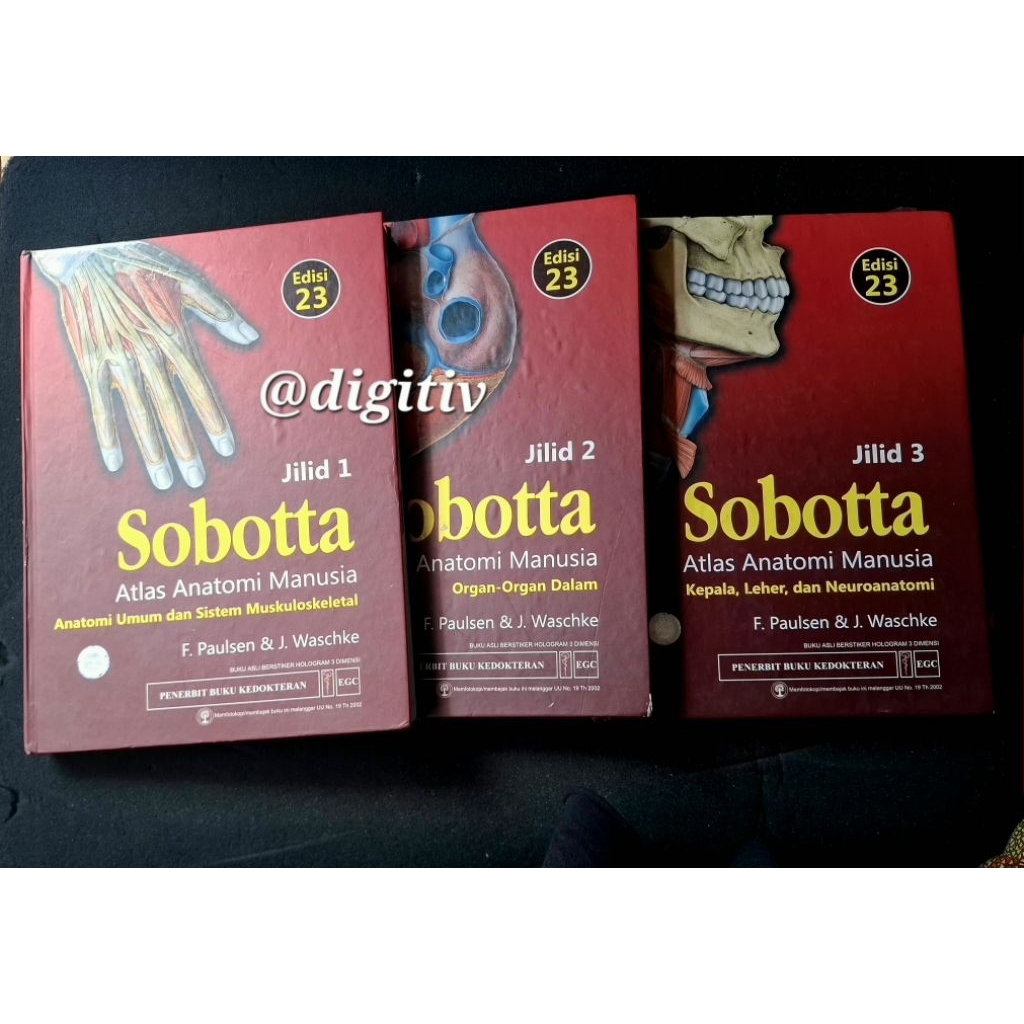 PROMO PAKET LENGKAP SOBOTTA JILID 1,2,3 EDISI 23 + BUKU TABEL