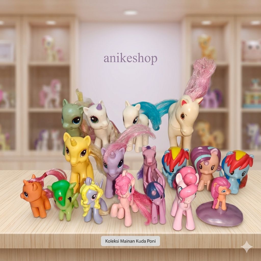mainan mcd unicorn kuda poni lucu mainan anak murah figure unicorn my little pony