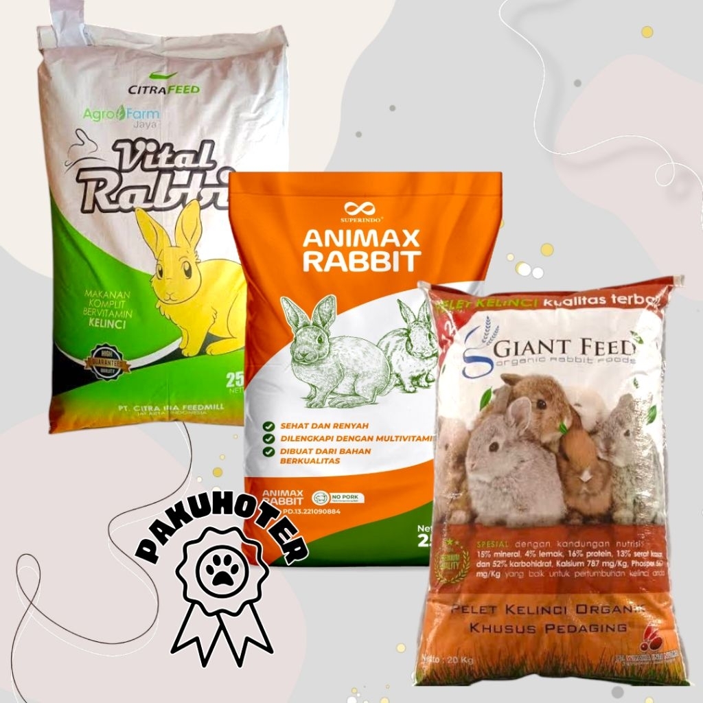 Pakan Kelinci Kemasan 20Kg