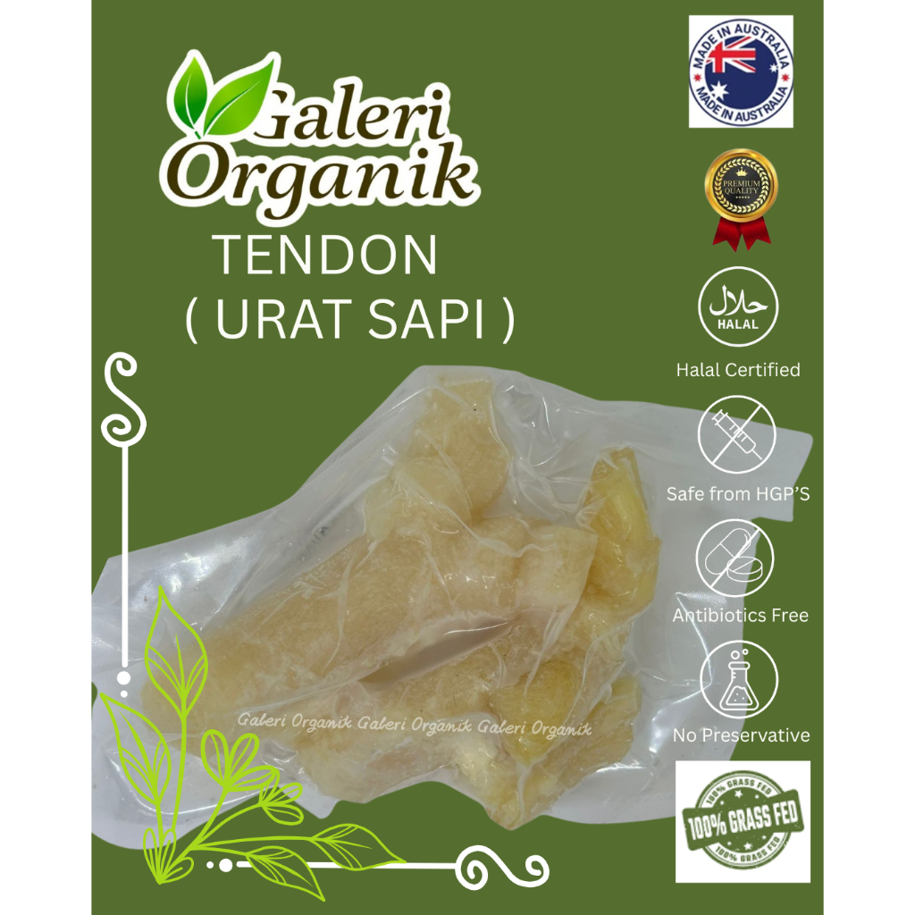 Australia 100% Grassfed Premium Tendon/Urat Sapi 250 Gr - Daging Sapi Grassfed Organik - Daging Sapi
