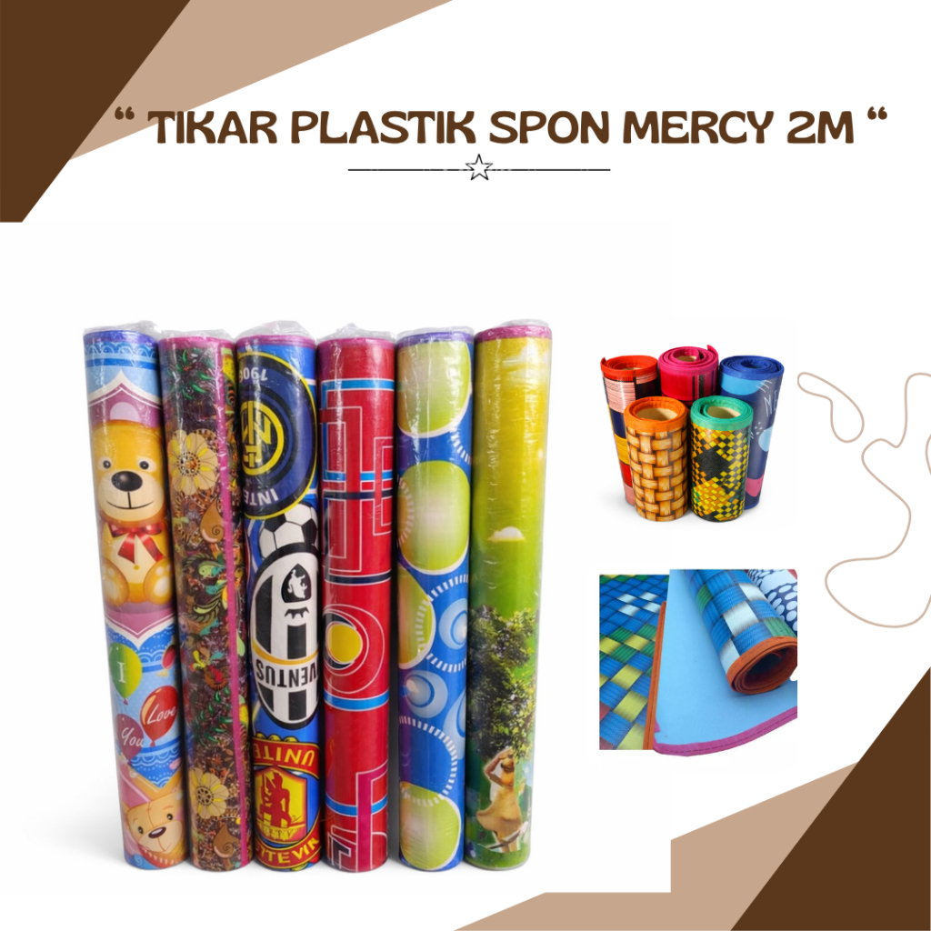 Tikar Lantai Spons Tikar Tebal Motif Alas Lantai Ringan Tinggi 2 Meter