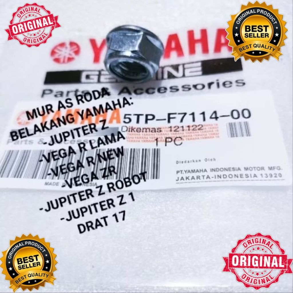 MUR AS RODA BELAKANG JUPITER Z VEGA ZR R NEW JUPITER Z BURHAN ROBOT DRAT 17 ORI YMH
