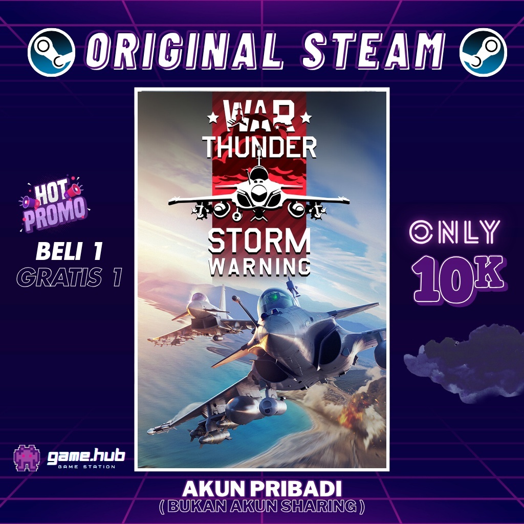 War Thunder - ORIGINAL STEAM - BELI 1 GRATIS 1 - FULL DLC - GARANSI SELAMANYA