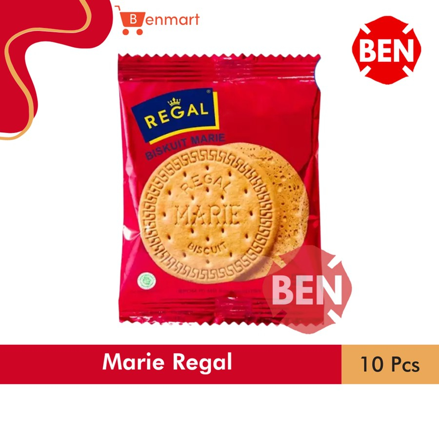 Biskuit Marie Regal 1 Renceng 10 Pcs Sachet 12gr 12gram Pak Dus