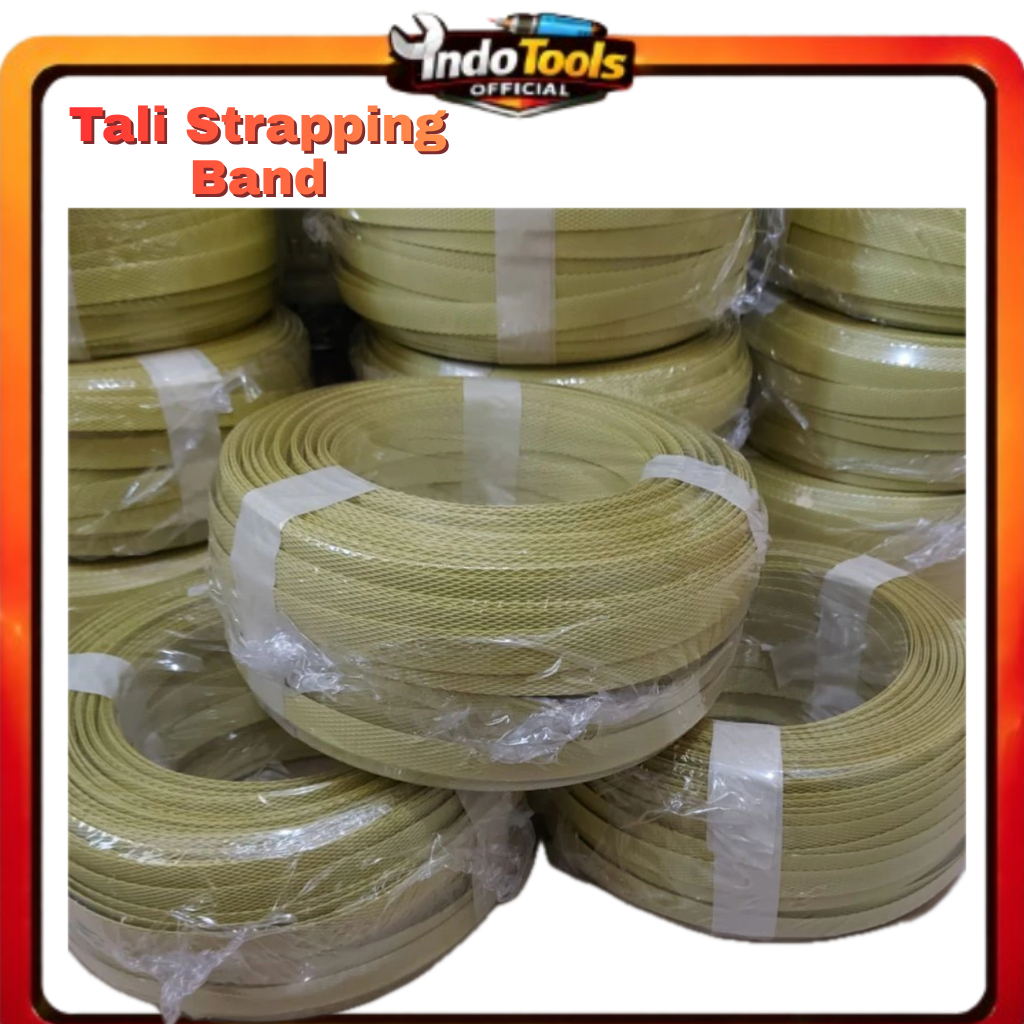 Tali Strapping Band 12mm 1kg Tali Packing PP Ikat Kardus Box Kuat Manual Mesin