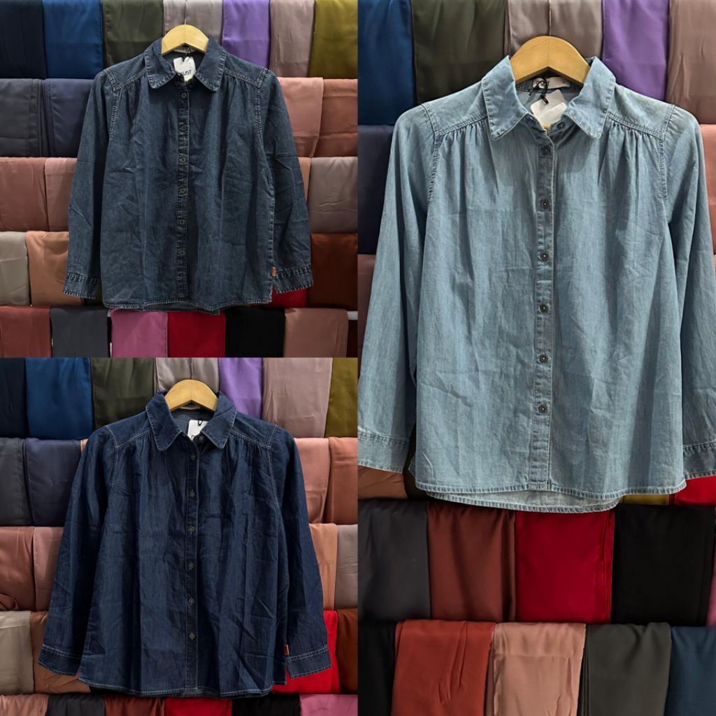 Avery Denim Shirt - DUST, Pakaian Wanita