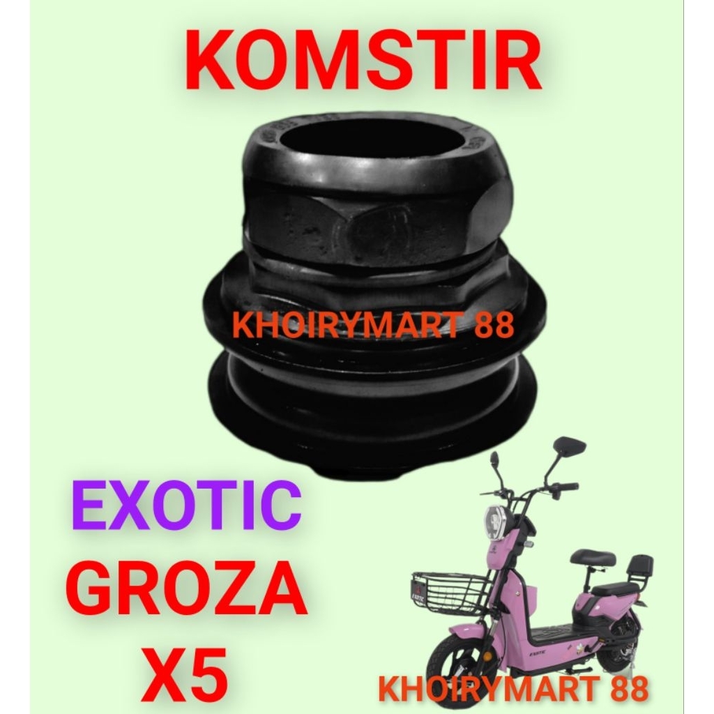 komstir exotic groza x5 kones headset komfork sepeda listrik exotic groza x5
