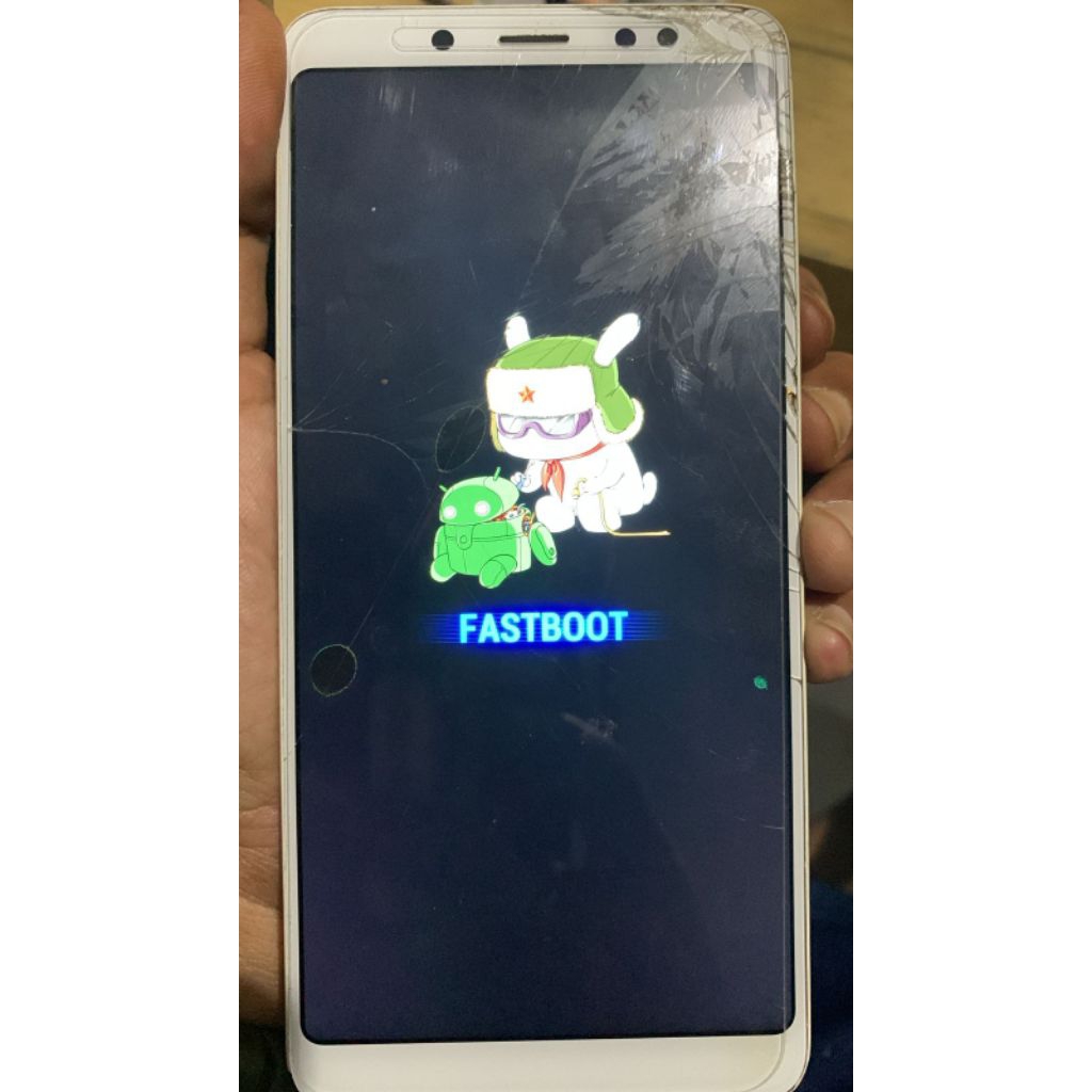 Redmi Note 5 Pro Whyred minus mentok logo LCD retak tompel masih bisa di sentuh