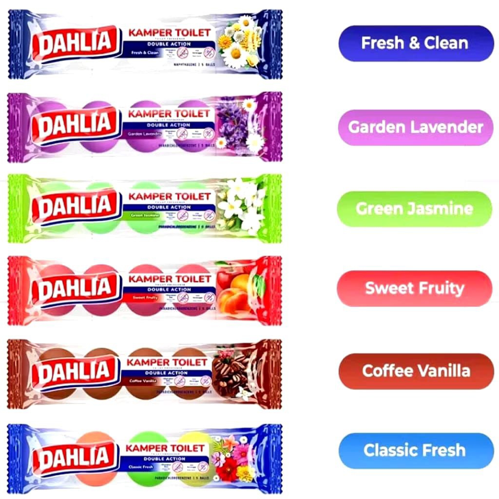Dahlia Kamper Toilet Kamper Pewangi Kamar Mandi