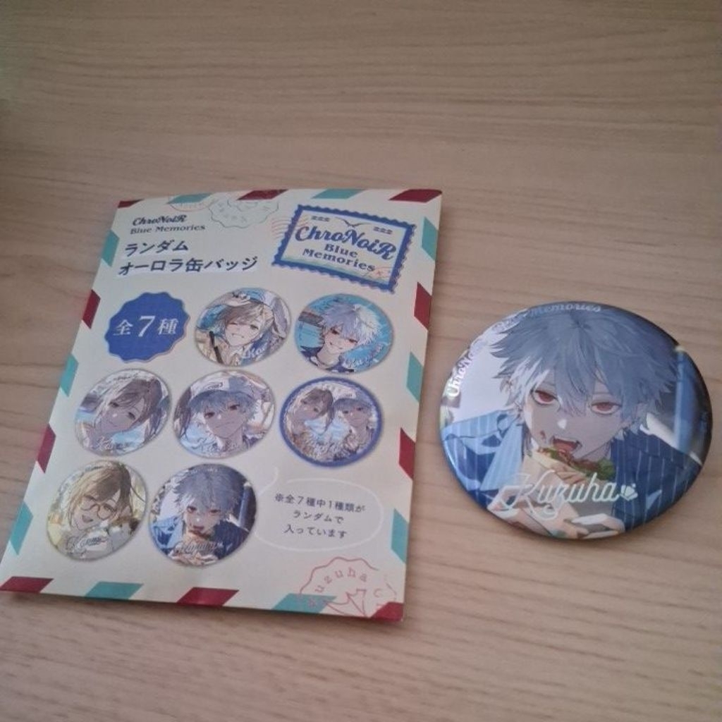Nijisanji JP Kuzuha Blue Memories Badge