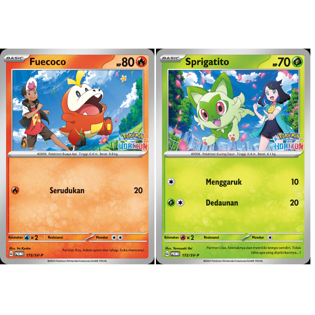 Pokemon TCG Sprigatito & Fuecoco Horizon Bundle (Promo Card)