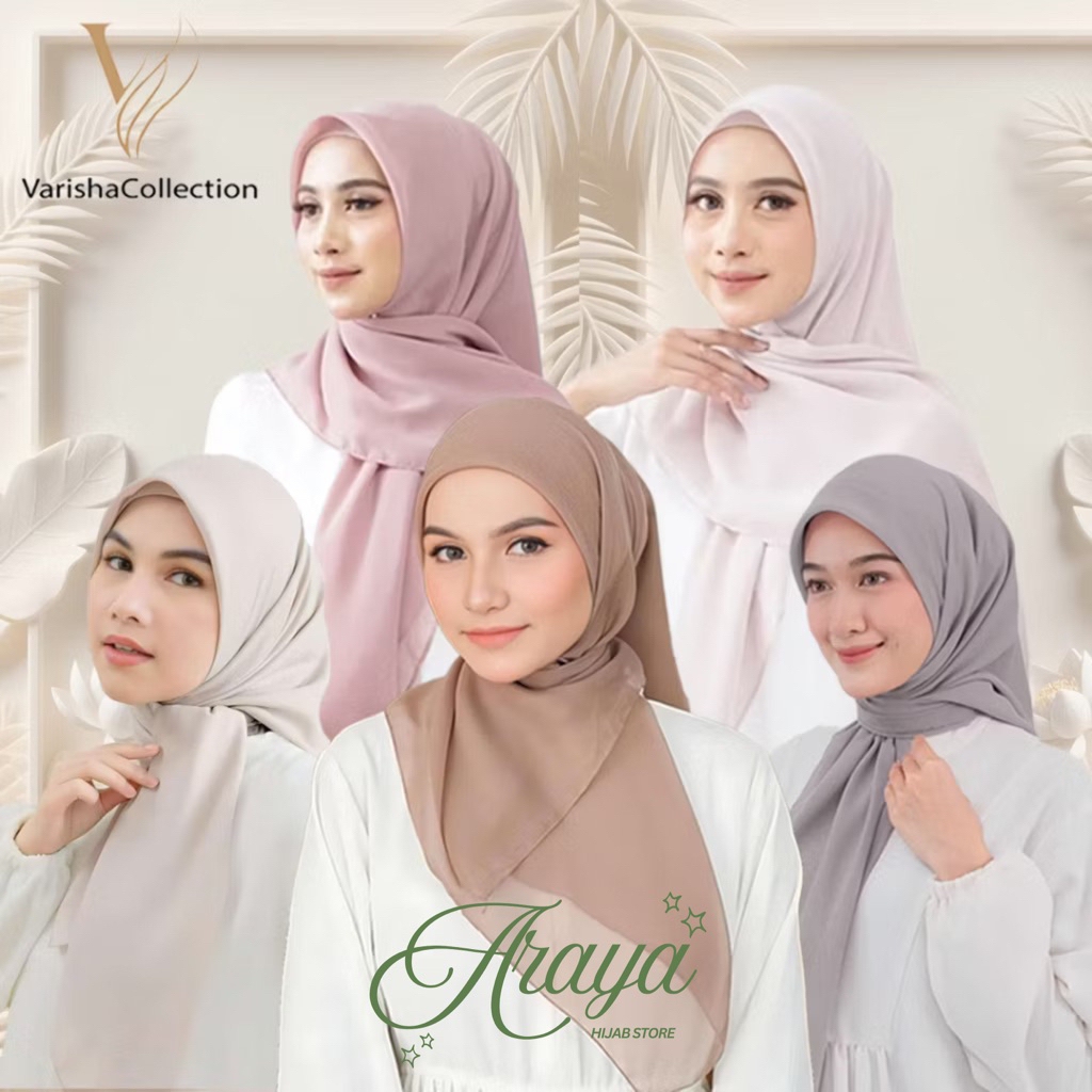 VARISHA - Paris Polos Jadul Hijab Kerudung Varisha Segiempat