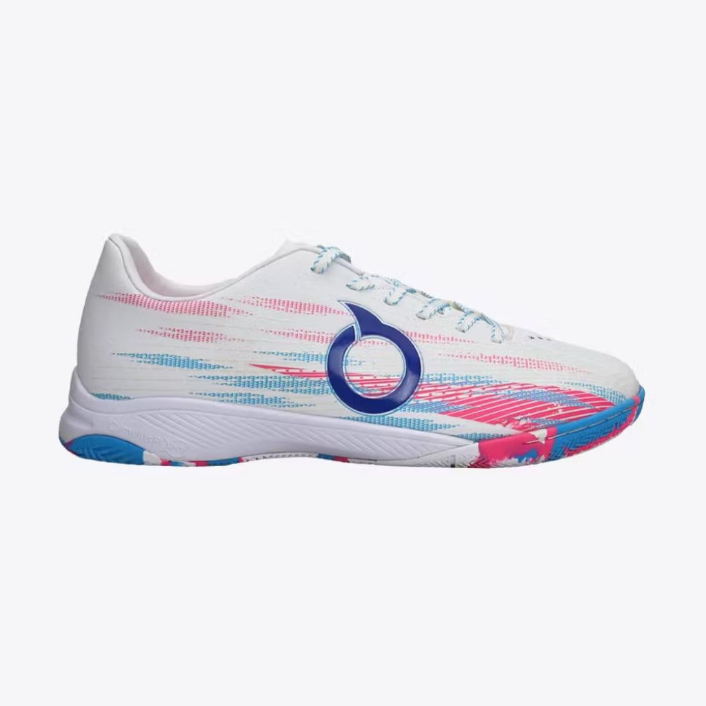 Ortuseight Sepatu Futsal Catalyst Empire V2 IN SE X Iqbal Iskandar - White/Pink/Cyan