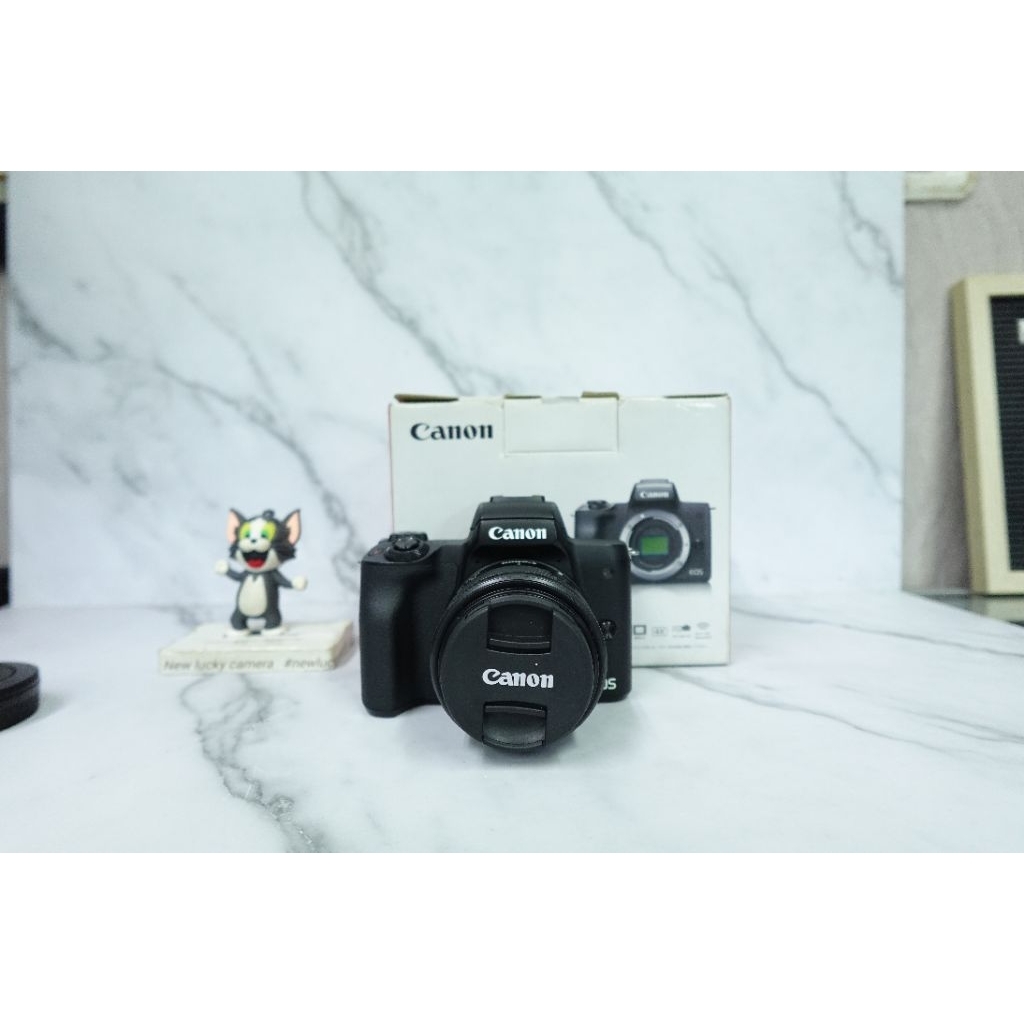 Canon EOS M50 Kit (Lensa 15-45mm) – Fullset Mirroles canon M50