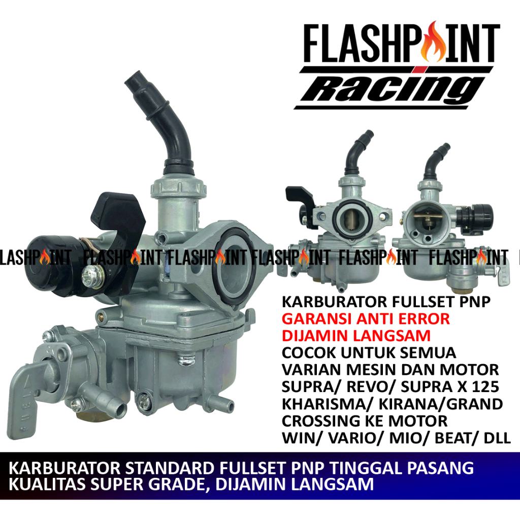 (BISA COD) KARBURATOR STANDARD SUPRA FIT SUPRA X GRAND SUPRA X 125 MIO BEAT ADAPTOR ADAPTER VARIO PA