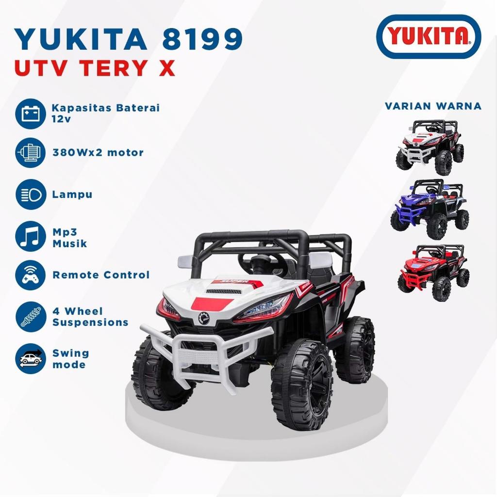 Mainan Mobil Aki Anak YUKITA 8199 UTV TERRY X YUKITA8199 Ykt8199 Ykt 8199 UTV TERMURAH - Merah