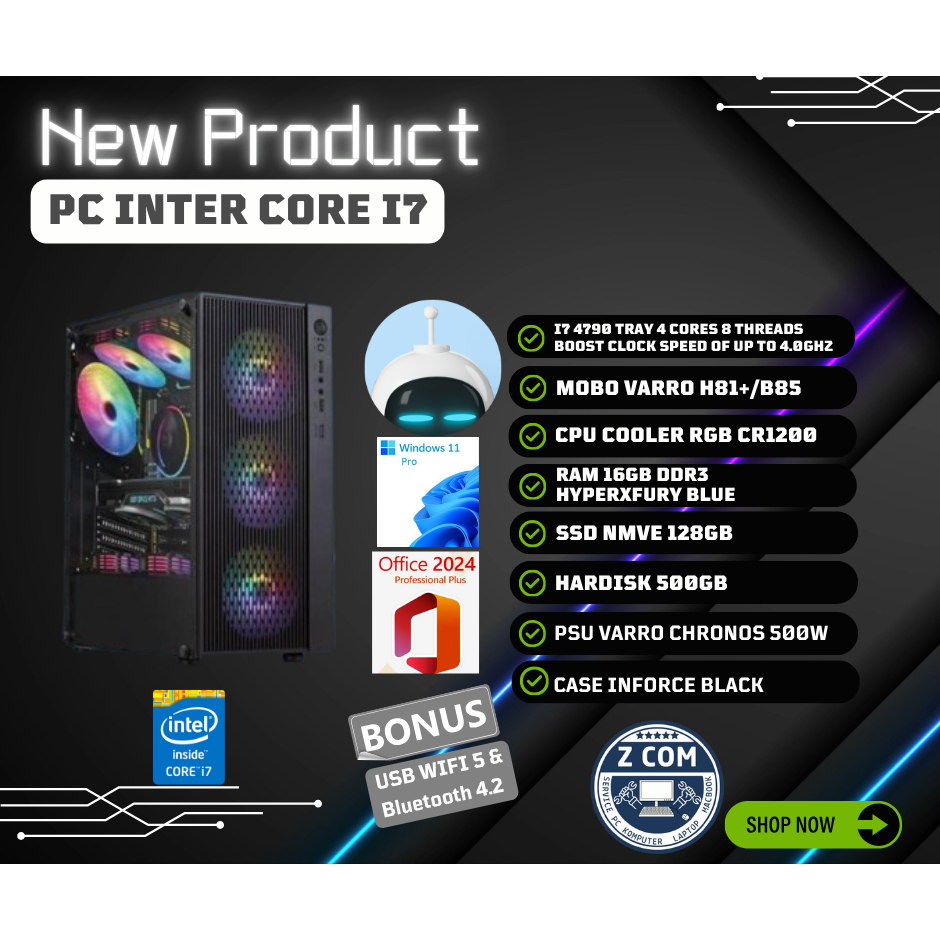 KOMPUTER PC Intel Core i7 Office Editing