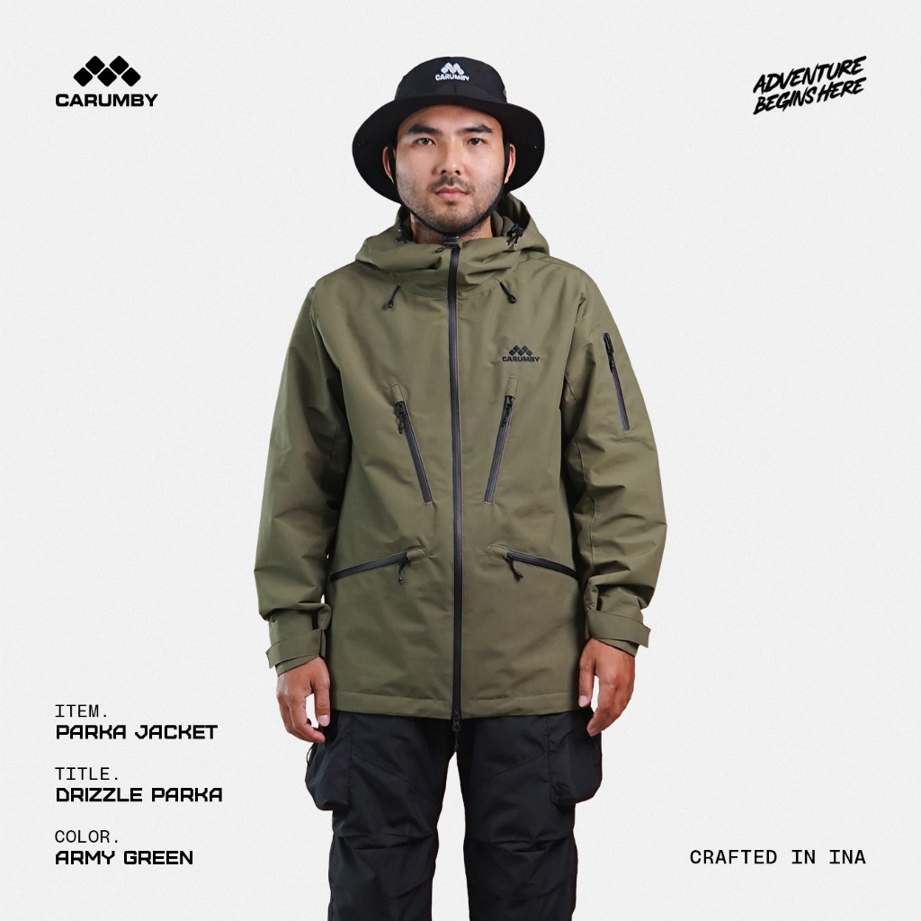 Jaket Drizzle Parka Carumby Adventure Outdoor Pira Wanita