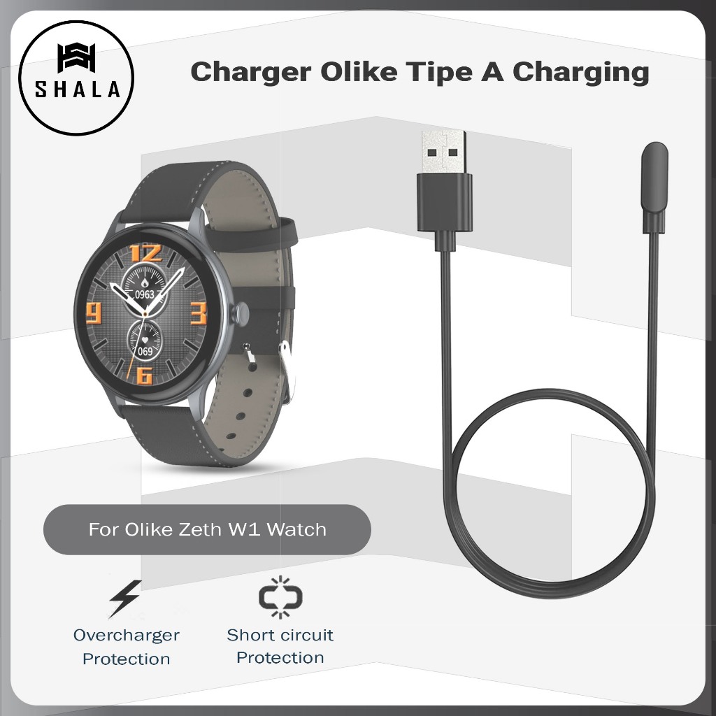 Kabel Charger Olike Zeth W1 Smartwatch Tipe A Charging