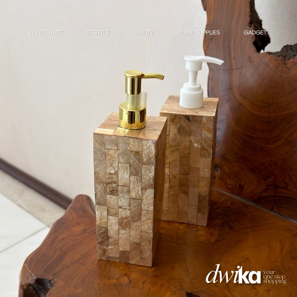 PUMP BOTOL SABUN ATAU SHAMPO AESTHETIC SOAP SHAMPOO DISPENSER WITH GOLD PUMP 250ML