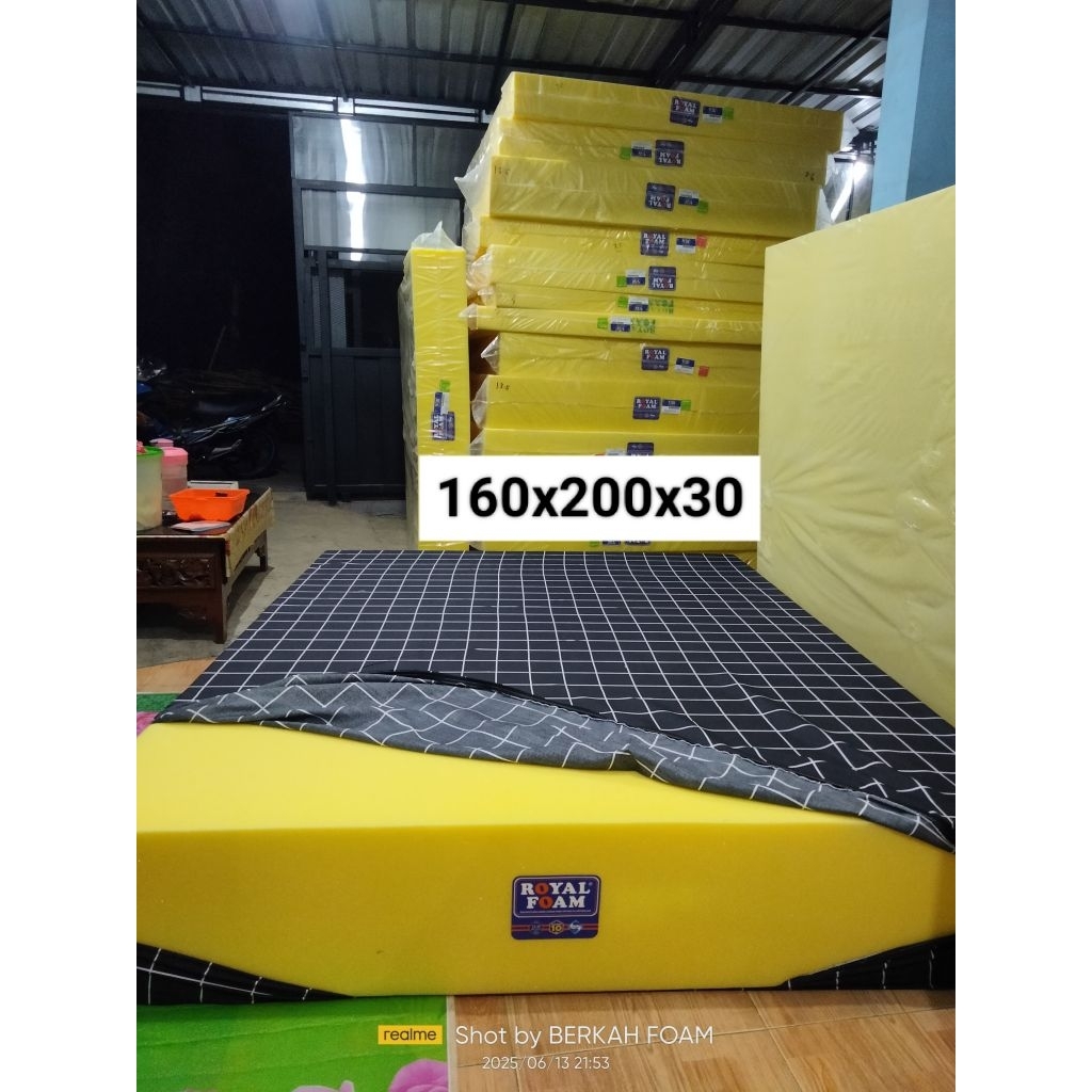 KASUR BUSA ROYAL FOAM UKURAN 200X160X30
