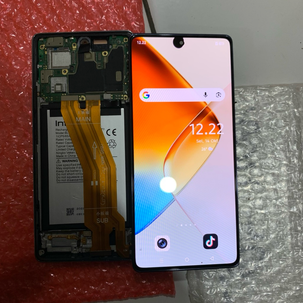 (MINUSAN) LCD TOUCHSCREEN FULLSET FRAME INFINIX NOTE 40 X6853 ORIGINAL COPOTAN TERPERCAYA