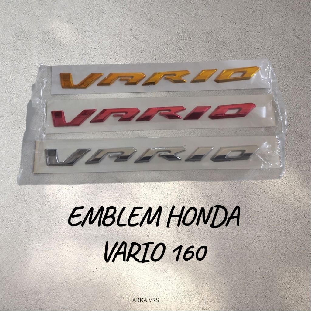Emblem Motor Honda Vario 160 / Emblem Motor Honda Vario 160 Logo Timbul 3D /Emblem Motor Honda Vario