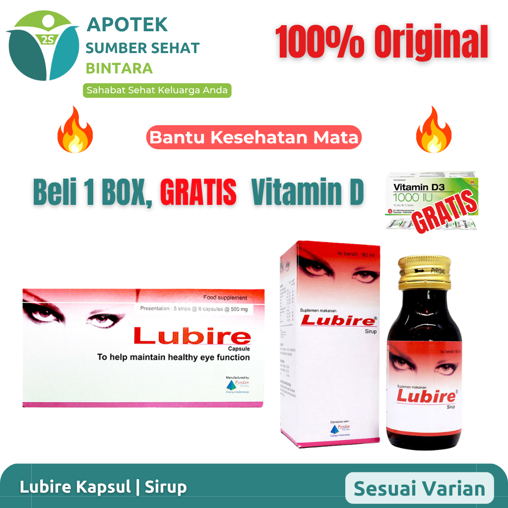 Lubire Kapsul | Sirup | Vitamin Mata |  | Mata Sehat & Penglihatan Jelas