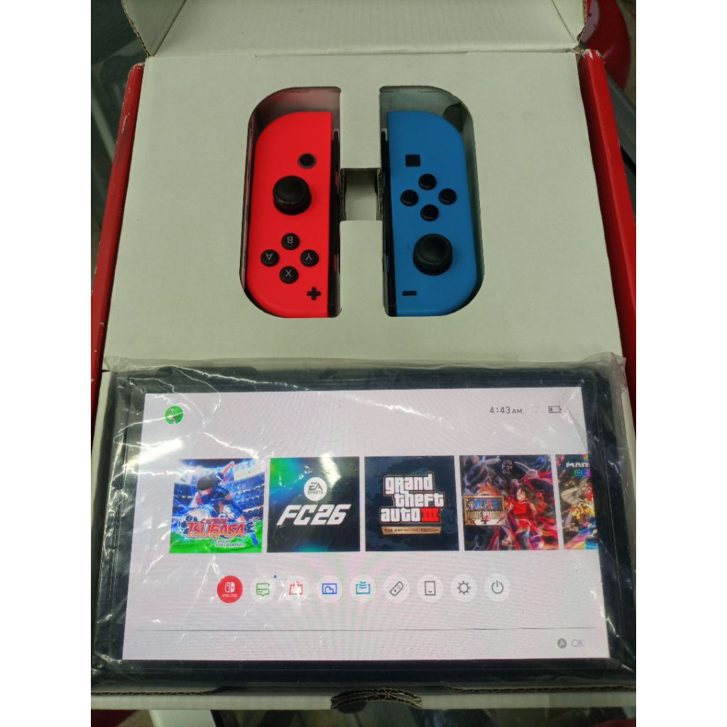 Nintendo Switch Second Neon CFW 128Gb Full Set