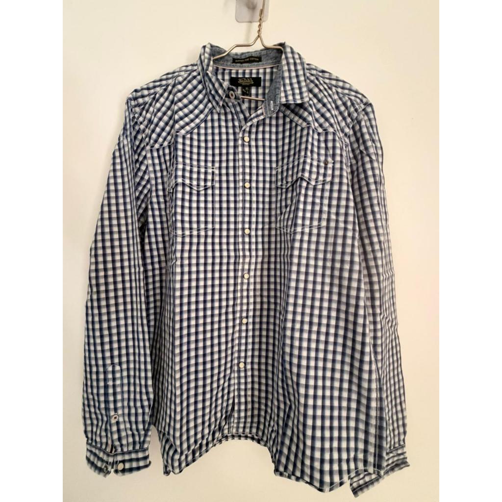 Atasan Kemeja Von Dutch  Pria Lengan Panjang Size : XL