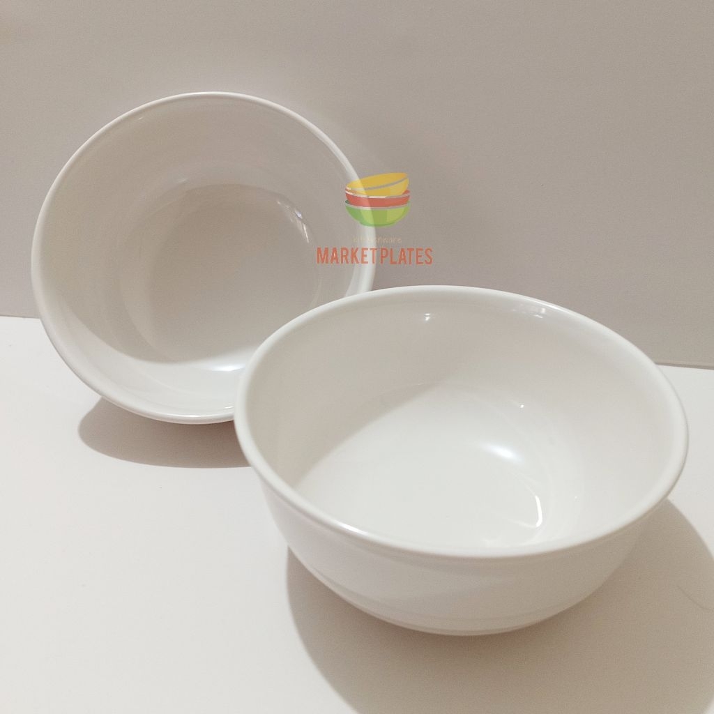 MP DONYKU - MK1322 WHITE - MANGKOK MELAMIN 6" - MANGKOK BAKSO - MANGKOK MIE AYAM