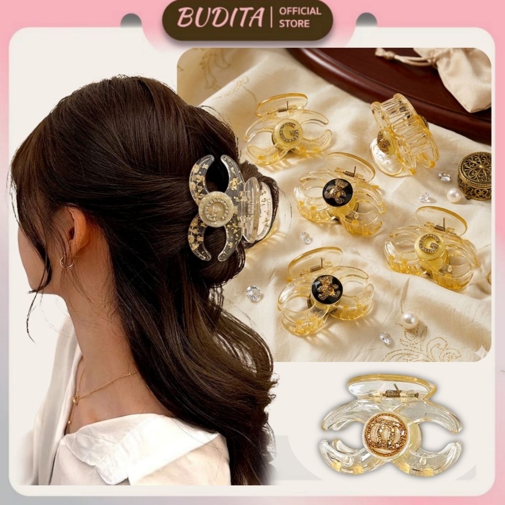 Claw Clip | Jedai | Jedai Rambut | Jepit Rambut Crop Mutiara | BDT