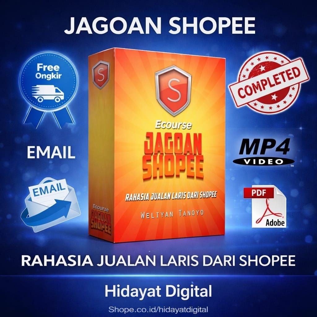 Jagoan Shopee : Materi Ecourse Kursus Shopee- (bahasa Indonesia)