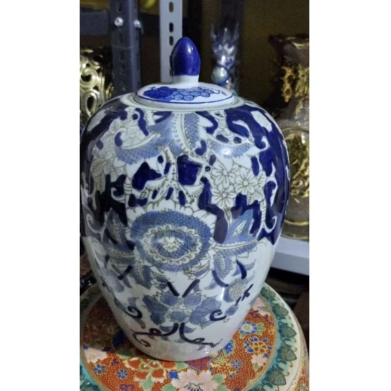 di sale Toples pajangan bulat Tinggi 30 cm minus beda corak tutup
