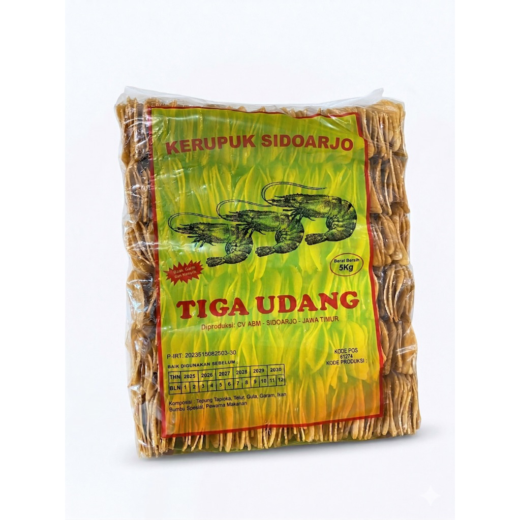 KERUPUK UDANG - KERUPUK GONDANG PREMIUM MENTAH SIDOARJO - 250GR