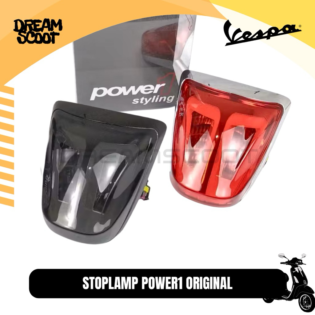 Stoplamp Power1 RED Vespa Sprint Vespa Primavera Vespa Matic Stoplamp Vespa stoplamp Sprint Stoplamp