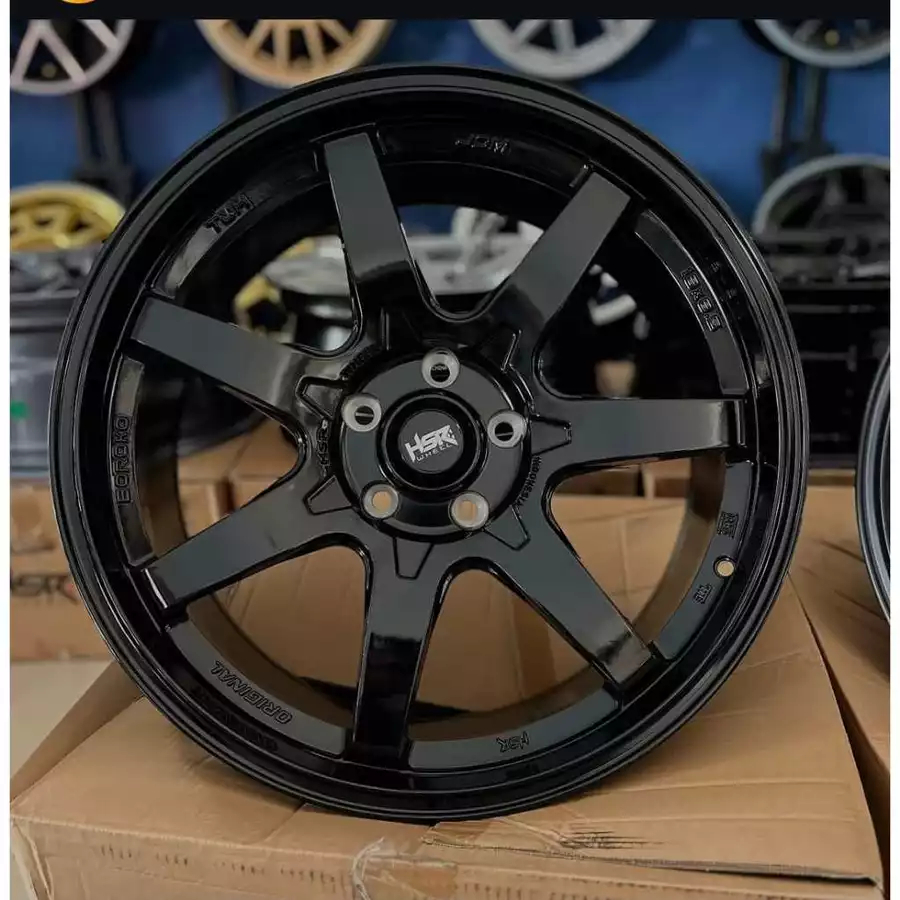 Velg mobil Innova Zenix Ring 19 Lubang 5 Type BOROKO TJH R19 || RADIANT BLACK