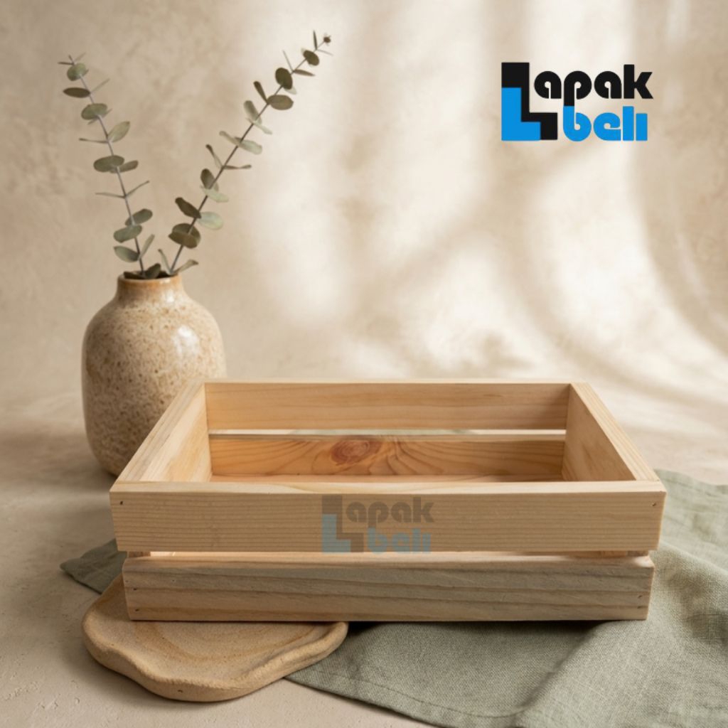 Box Kayu Hampers / Peti Kayu. / Wadah Kayu Serbaguna